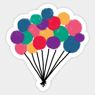 Boquet of Balloons Sticker